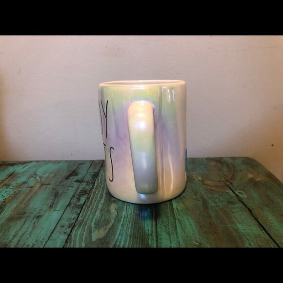 Rae Dunn Candy Hearts Mug Brand New Iridescent Valentines Day Love - Picture 3 of 6